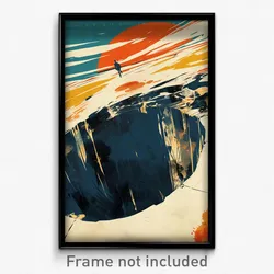 German Movie Poster - Damaged Sinkhole (Germany Retro Film Art Print)