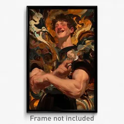 Art Poster - Man Feeling Delighted, Interesting Alternate Costume (Art Print)
