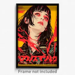 German Movie Poster - Girl Feeling Dejection, Homely Pilot Suit (Art Print)