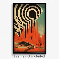 German Movie Poster - Awesome Priory (Germany Psychedelic Art Retro Film Print)