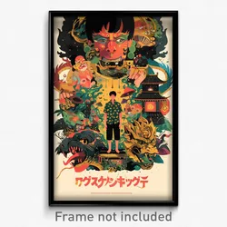 Thai Movie Poster - Man Feeling Self Compassionate, Adorable Print Dress (Print)