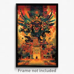 Mexican Movie Poster - Black Quay (Mexico Psychedelic Art Retro Film Print)