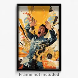 Vietnamese Movie Poster - Man Feeling Jubilation, Silver Shiny Legwear (Print)