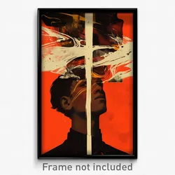 Icelandic Movie Poster - Boy Feeling Cruelty, Ragged White Headwear (Art Print)