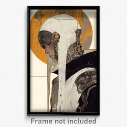 Art Poster - Boy Feeling Unnerved Wearing Agile Visor Armor (Print)