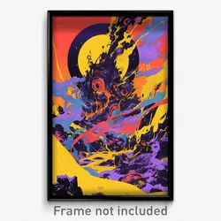 French Movie Poster - Digital Baths (France Psychedelic Art Retro Film Print)