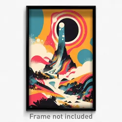 German Movie Poster - Noteworthy Mountain (Germany Retro Film Art Print)