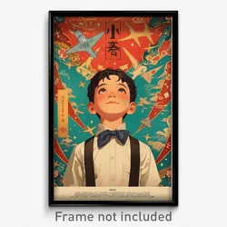 Vietnamese Movie Poster - Boy Feeling Calm, International Blue Bowtie (Print)