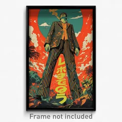Thai Movie Poster - Man Feeling Gloomy, Sophisticated Striped Pants (Art Print)
