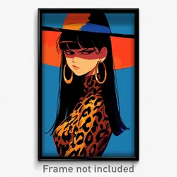 Anime Art Poster - Girl Feeling Vengeful, Expensive Two Tone Headwear (Print)