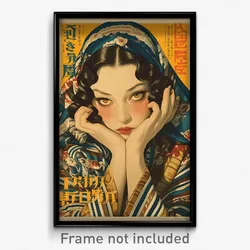 Mexican Movie Poster - Girl Feeling Dread, Heavenly Tiger Costume (Art Print)