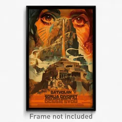 Mexican Movie Poster - Gargantuan Cave (Mexico Psychedelic Art Retro Film Print)
