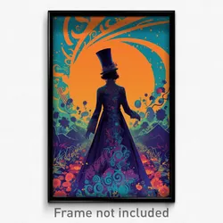 Greek Movie Poster - Woman Feeling Enlightened, Flippant Top Hat (Art Print)