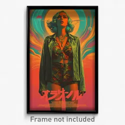 Icelandic Movie Poster - Woman Feeling Empathy, Royal Short Shorts (Art Print)