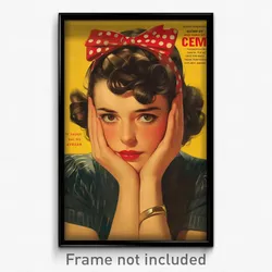 Spanish Movie Poster - Girl Feeling Love, Second Hand Polka Dot Ribbon (Print)