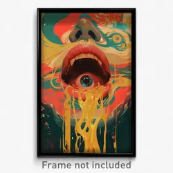 Bollywood Movie Poster - Oval Vein (India Retro Hindi Film Art Print)
