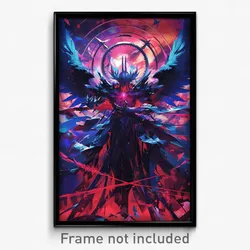 Anime Art Poster - Man Feeling Guilt Wearing Gorgeous Multiple Wings (Print)