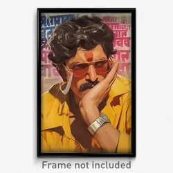Bollywood Movie Poster - Man Feeling Bored, Rosy Eyewear Strap (India Art Print)