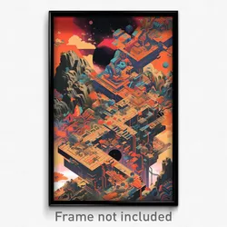 Vietnamese Movie Poster - Dirty Black Hole (Vietnam Retro Film Art Print)