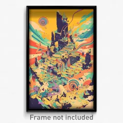 Icelandic Movie Poster - Thunderous Quarry (Iceland Retro Film Art Print)
