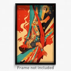 Brazilian Movie Poster - Man Feeling Patience, Heavenly Leg Ribbon (Art Print)