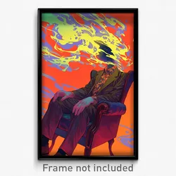 Art Poster - Novel Chair (Psychedelic Trippy Weird 11x17 Print)