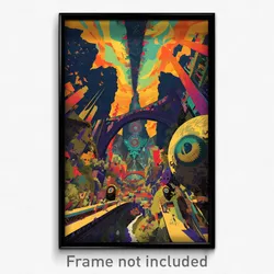 Spanish Movie Poster - Frightening Shantytown (Spain Retro Film Art Print)
