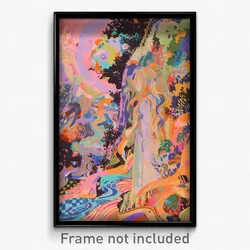 Art Poster - Lost Aerie (Psychedelic Trippy Weird 11x17 Print)