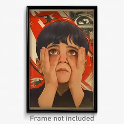 Brazilian Movie Poster - Boy Feeling Grouchiness, Angelic Ear Ribbon (Art Print)