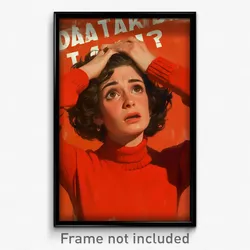 Spanish Movie Poster - Woman Feeling Isolated, Noteworthy Cropped Sweater