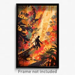Thai Movie Poster - Flashy Mountain (Thailand Psychedelic Art Retro Film Print)