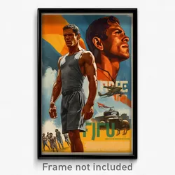 Brazilian Movie Poster - Man Feeling Loopy, Gray Impossible Bodysuit (Art Print)