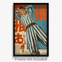 Vietnamese Movie Poster - Man Feeling Self Compassionate, Striped Capri Pants