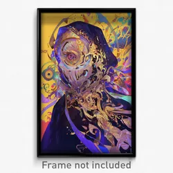 Art Poster - Striking Wheels (Psychedelic Trippy Weird 11x17 Cartoon Print)