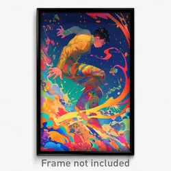 Bollywood Movie Poster - Boy Feeling Interest, Acrobatic Ribbed Leotard (Print)