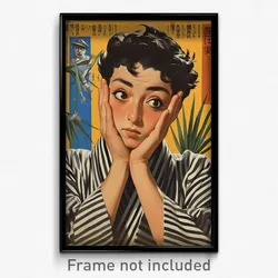 Mexican Movie Poster - Boy Feeling Fascination, Silver Striped Kimono (Print)