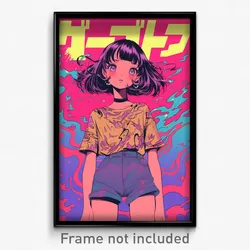 Greek Movie Poster - Girl Feeling Indignant, Well Groomed Puffy Shorts (Print)