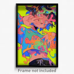 Anime Art Poster - Boy Feeling Cheerfulness Wearing Noisy Crop Top (Print)