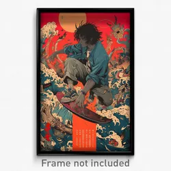 Chinese Movie Poster - Man Feeling Vicious, Accomplished Blue Shirt (Art Print)