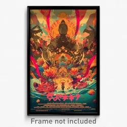 Thai Movie Poster - Exotic Ocean (Thailand Psychedelic Art Retro Film Print)
