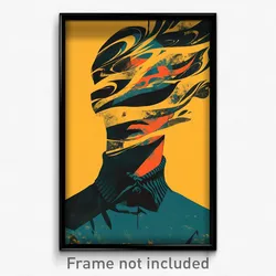 German Movie Poster - Boy Feeling Dejection, Vivid Ribbed Shirt (Art Print)