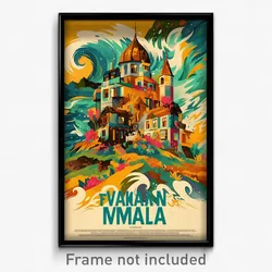 Icelandic Movie Poster - Flamboyant Villa (Iceland Retro Film Art Print)