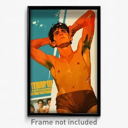 Greek Movie Poster - Boy Feeling Careless, Able Brown Bodysuit (Art Print)