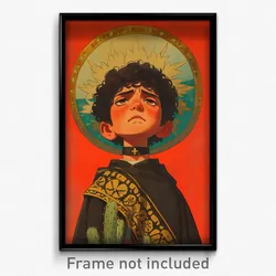 Mexican Movie Poster - Boy Feeling Annoyance, Heavenly Cross Choker (Art Print)