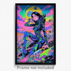 Movie Art Poster - Girl Feeling Demoralized, Rundown Ribbed Bodysuit (Print)