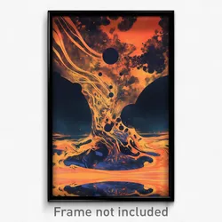 Movie Art Poster - Awesome Crown (Psychedelic Trippy Retro Cartoon Film Print)