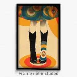 German Movie Poster - Woman Feeling Tolerance, Studious Santa Boots (Art Print)