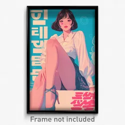 Korean Movie Poster - Girl Feeling Love, Glossy Ankle Lace Up (Korea Art Print)