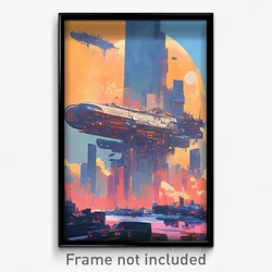 Movie Art Poster - Lonely Harbour (Psychedelic Trippy Retro Cartoon Film Print)