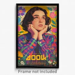 Russian Movie Poster - Woman Feeling Love, Academic Plaid Shirt (Art Print)